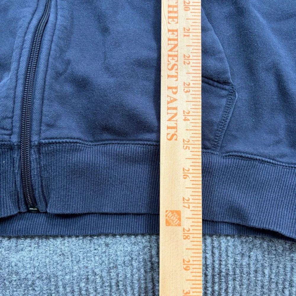 Nike Jacket Mens XXL Full Zip Hoodie Navy Blue Fleece Swoosh 341573-405
